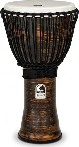 Toca Freestyle II Rope Tuned 12” Djembe Spun Copper Finish