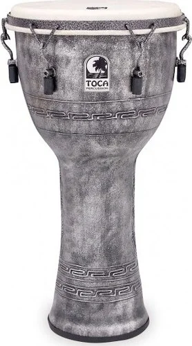 Toca Freestyle Mechanically Tuned 12” Djembe Antique Silver