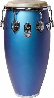 Toca Percussion Custom Deluxe Wood Quinto 11 3/4 inches Marble Blue