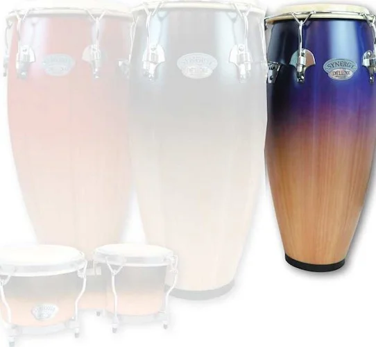 Toca Synergy Deluxe Bongos, 6" Macho, 6.75" Hembra, Remo Heads, Purple Fade, Matte Finish