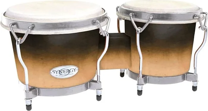 Toca Synergy Deluxe Bongos, 6" Macho, 6.75" Hembra, Remo Heads, Wine Fade, Matte Finish