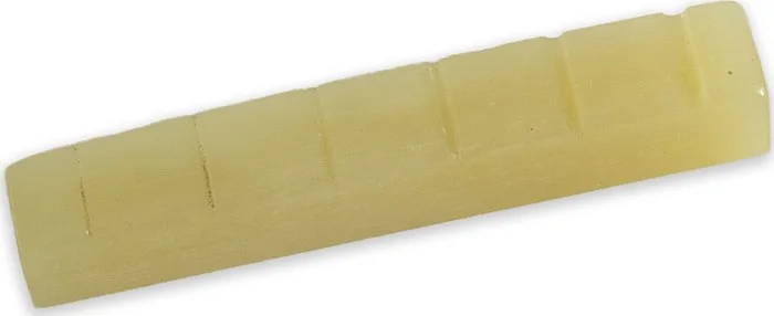 Tone Ninja Guitar Slotted Bone Nut - Flat Bottom 43mm Impregnated Bone (1)