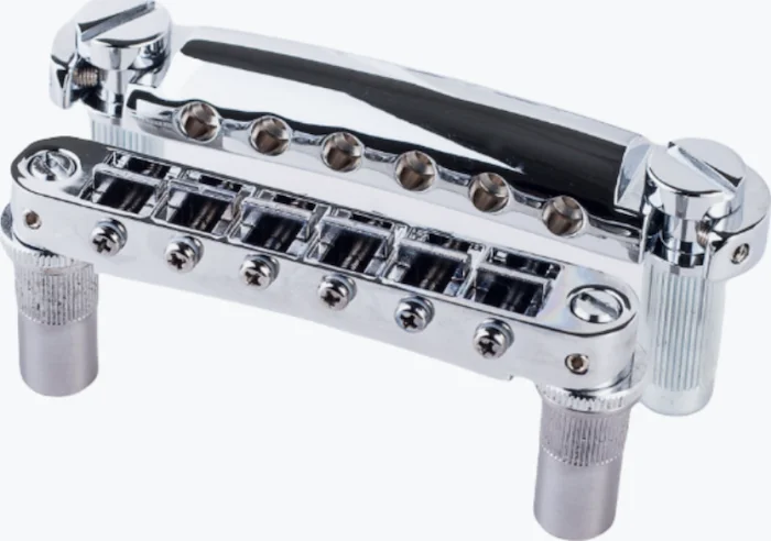 TonePros LPM02 Large Metric Tuneomatic and Tailpiece Set, Chrome<br>
