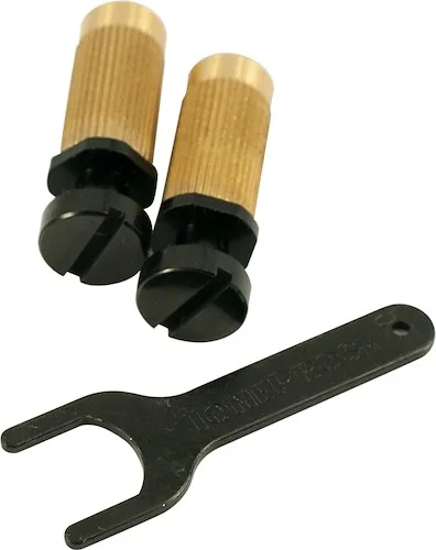 TonePros Metric Thread Locking Tailpiece Stud Set For Epiphone Black