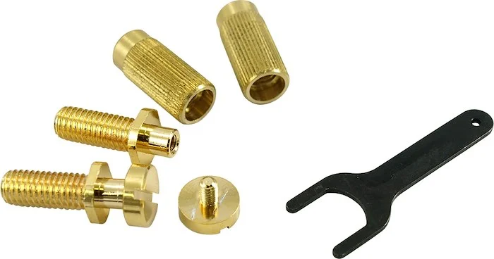 TonePros Metric Thread Locking Tailpiece Stud Set For Epiphone Gold