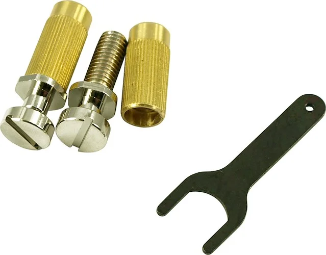 TonePros Metric Thread Locking Tailpiece Stud Set For Epiphone Nickel