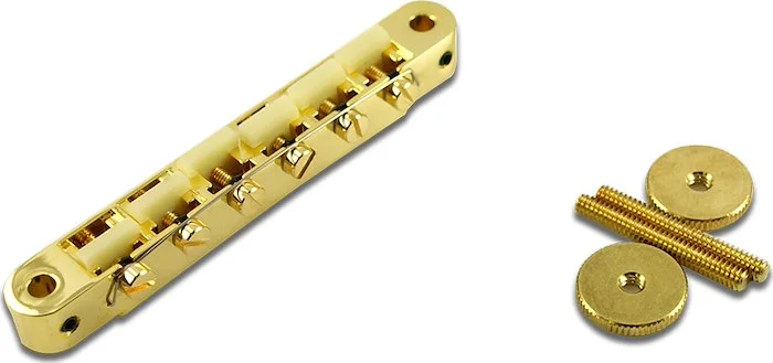 TonePros Replacement ABR-1 Tune-O-Matic Bridge With "G Formula" Saddles Gold