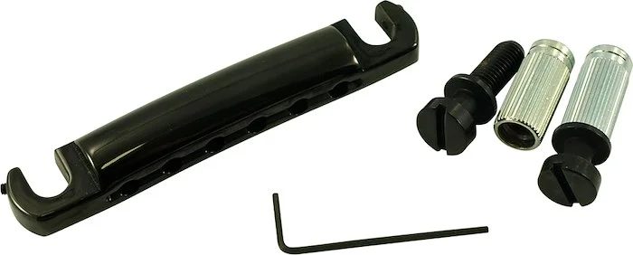 TonePros Standard Aluminum Stop Tailpiece Black