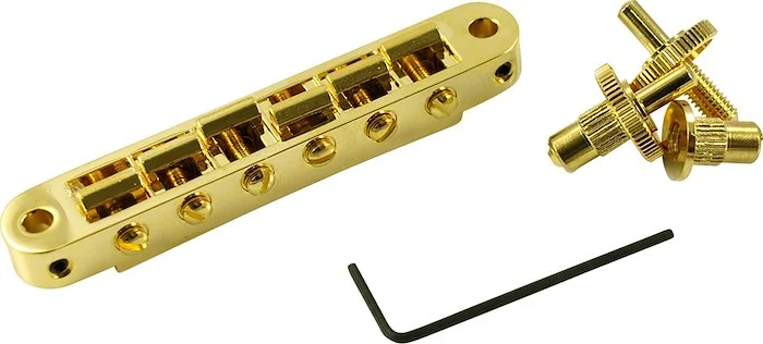 TonePros Standard Tune-O-Matic Bridge With Small Posts Gold