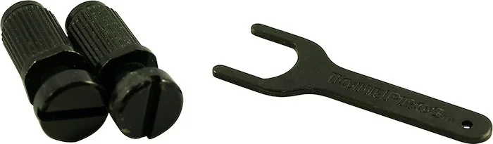 TonePros US Thread Locking Tailpiece Stud Set For Gibson Black