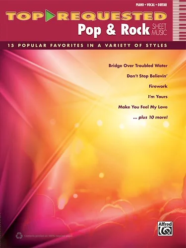 Top-Requested Pop & Rock Sheet Music: 15 Popular Favorites in a Variety of Styles