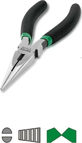 TOPTUL 6" Needle Nose Pliers with Rubber Grip - DFAB2206B<br>