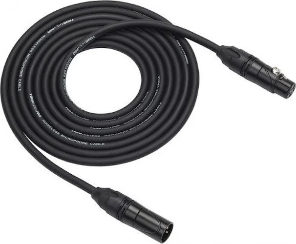 Tourtek Pro Microphone Cable - 25-Foot XLR Cable with Gold Plug - Model TPM25