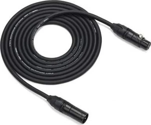 Tourtek Pro Microphone Cable - 50-Foot XLR Cable with Gold Plug - Model TPM50