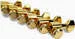 True Lok Mid-Size Locking Tuners - 6-in-line, Single Pin<br>Gold