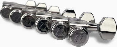 True Lok Mini Locking Tuners - 6-in-line, Single Pin<br>Nickel