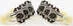 True Tune - Vin Mod 3x3 - Cream Keystone Button<br>Nickel