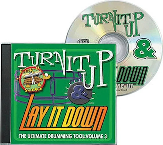 Turn It Up & Lay It Down, Vol. 3 - "Rock-It Science" - Play-Along CD for Drummers