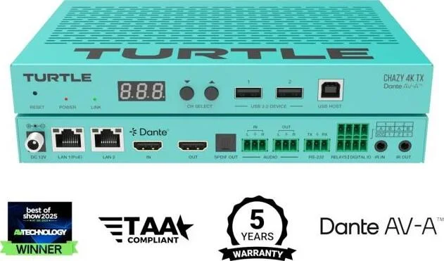 Turtle AVTAV-CHAZY4K-TXCHAZY 4K TX. HDMI 2.0 4K60 44