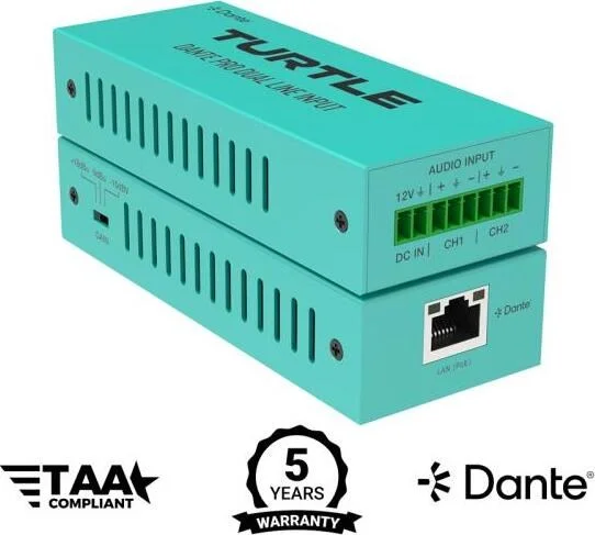 Turtle AVTAV-D2LDE-PRODante Pro Dual Channel Analog