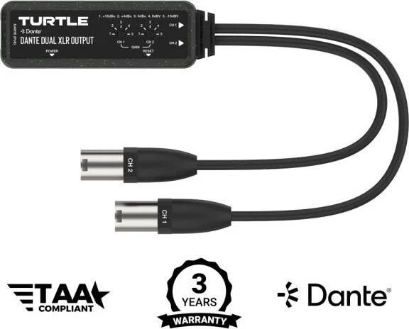 Turtle AVTAV-D2XDEDante Dual Channel Dante to An