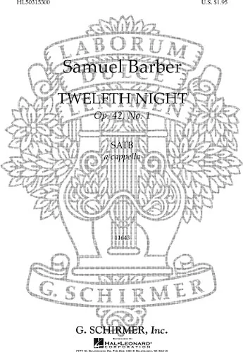 Twelfth Night - Op. 42, No. 1