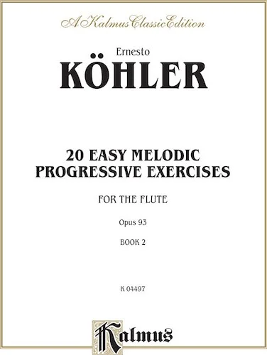 Twenty Easy Melodic Progressive Exercises, Opus 93, Book II