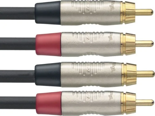 Twin cable, RCA/RCA (m/m), 6 m (20')