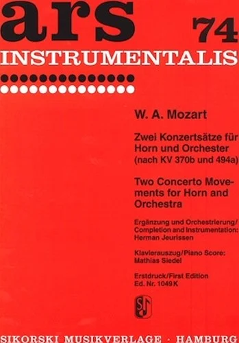 Two Concerto Movements for Horn and Orchestra