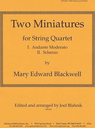 Two Miniatures - Stg Qt