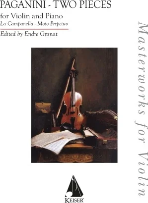 Two Pieces: La Campanella and Moto Perpetu - Masterworks for Violin Series
for Violin and Piano