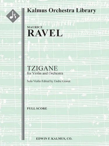 Tzigane<br> (original version with new solo violin edition)