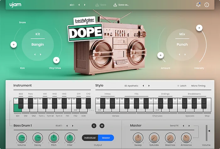 UJAM Crossgrade to DOPE 2	 (Download) <br>Crossgrade from any UJAM product. Only for paid UJAM product owners. 