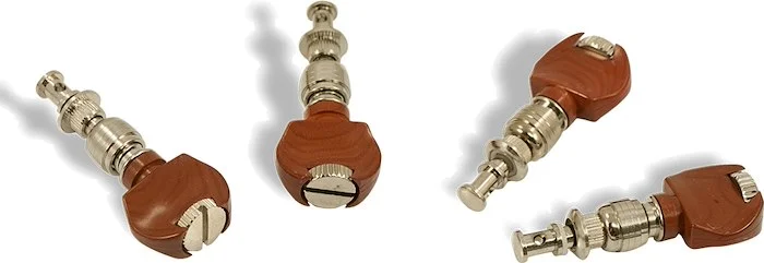 WD 2 Per Side Deluxe Straight Friction Ukulele Tuning Machines Nickel (Set of 4)