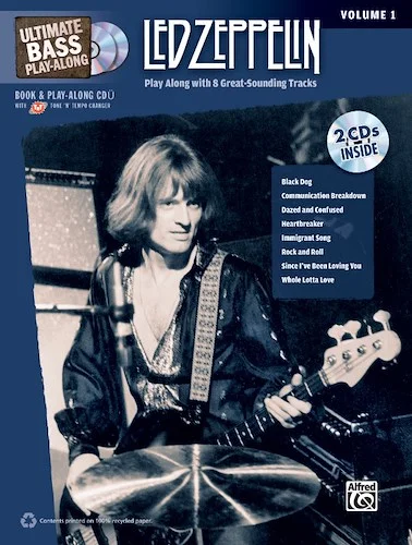 Ultimate Bass Play-Along: Led Zeppelin, Volume 1: Play Along with 8 Great-Sounding Tracks Image