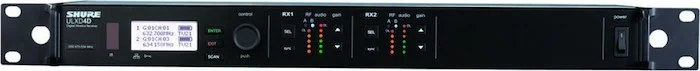 ULX-D Series Dual Channel Digital Receiver (G50 band)