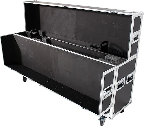 Universal Case For Flat Panel Monitor LED-LCD-Plasma TV Dual 70" to 80" Adjustable Flight Case W-4" Casters