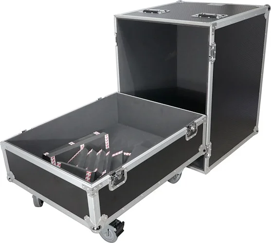 Universal Flight Case Dual Line Array Speakers or Single Subwoofer with Caster Wheels