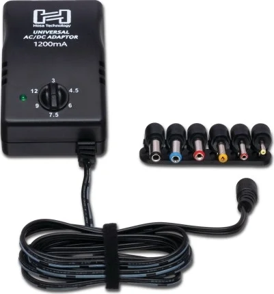 Universal Power Adapter, Selectable Up To 12 Vdc 1200 Ma