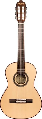Valencia VC703 700 Series - 3/4 Size Classical Acoustic Guitar - Solid Spruce Top (Natural Satin)