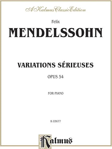 Variations sérieuses, Opus 54