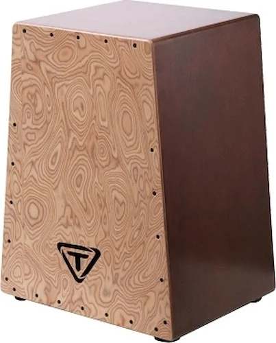 Vertex Series Cajon with Siam Oak Body - with Makah-Burl Front Plate