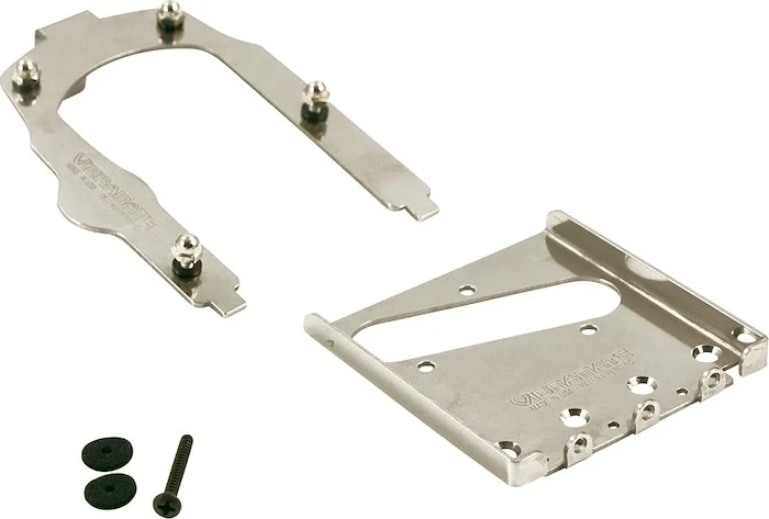 Vibramate Stage II Vintage Fender Telecaster Adapter Kit For Bigsby B5 2 Piece Mount Silver