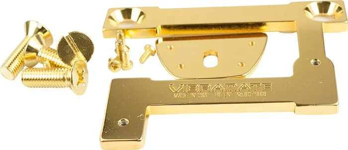 Vibramate V7 Gibson ES-335 Archtop Adapter Kit For Bigsby B7 E Series 24K Gold