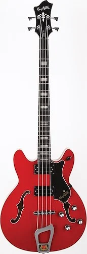 Hagstrom VIKB-WCT Viking Bass Guitar. Wild Cherry Transparent