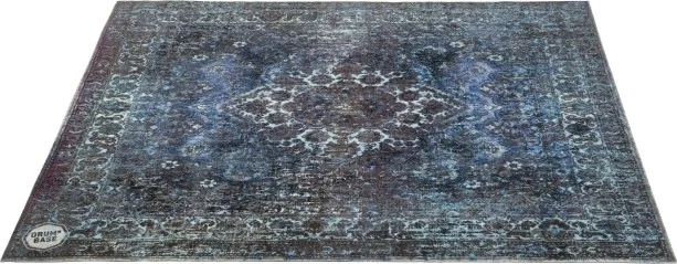 Vintage Persian Style Drum Rug 5.34' X 4.65' - Blue