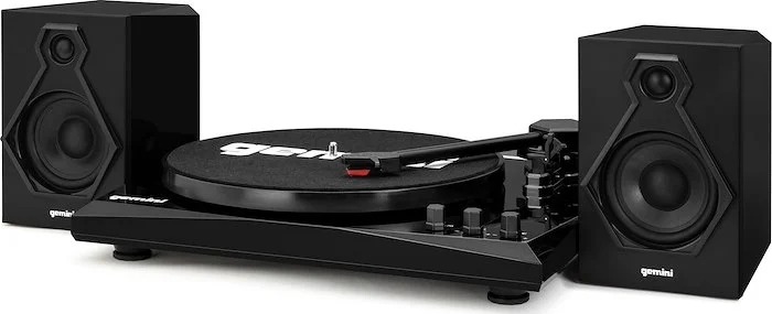 Vinyl Record Player Turntable with Bluetooth and Dual Stereo Speakers 