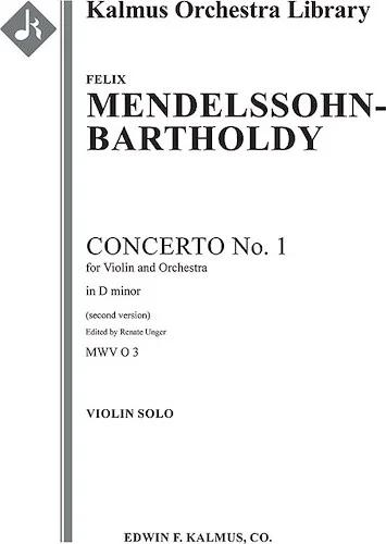 Violin Concerto No. 1 in D minor, MWV O 3 (2nd version)<br>