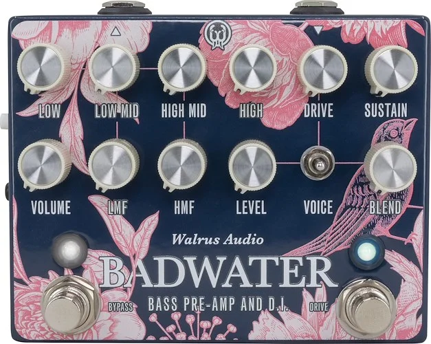 Walrus Audio Badwater Bass Pre-Amp DI Floral Series 2024 