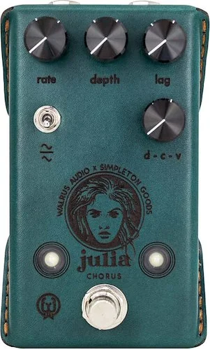 Walrus Audio Julia Analog Chorus/Vibrato Craftsman Series Rare Limited Edition Leather Wrapped